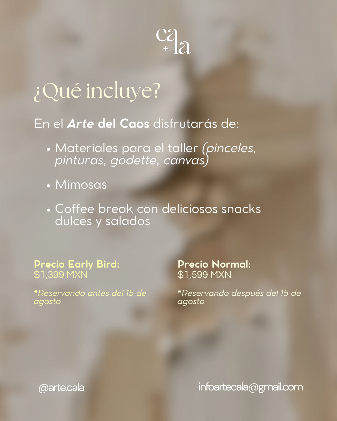 Taller: El Arte del Caos • 30 de Agosto